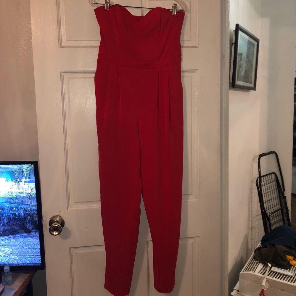 Red jumpsuit